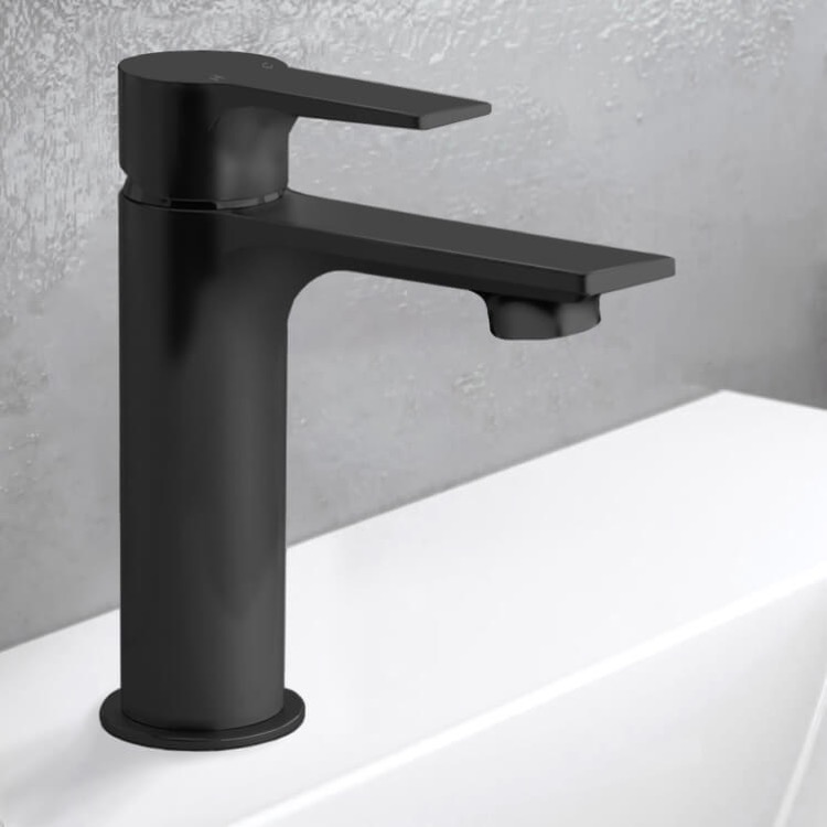 Remer EY11USNL-NO Matte Black Single Hole Bathroom Faucet